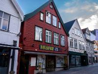 Häuserzeile in der König Oscar Straße - Bergen